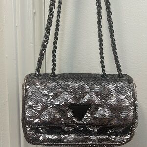 Guess Sequin Chain Shoulder Bag